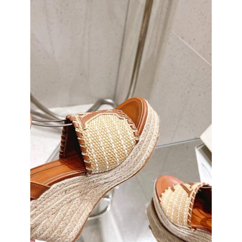 Louis Viutton Woven Wedge Sandals SH010450