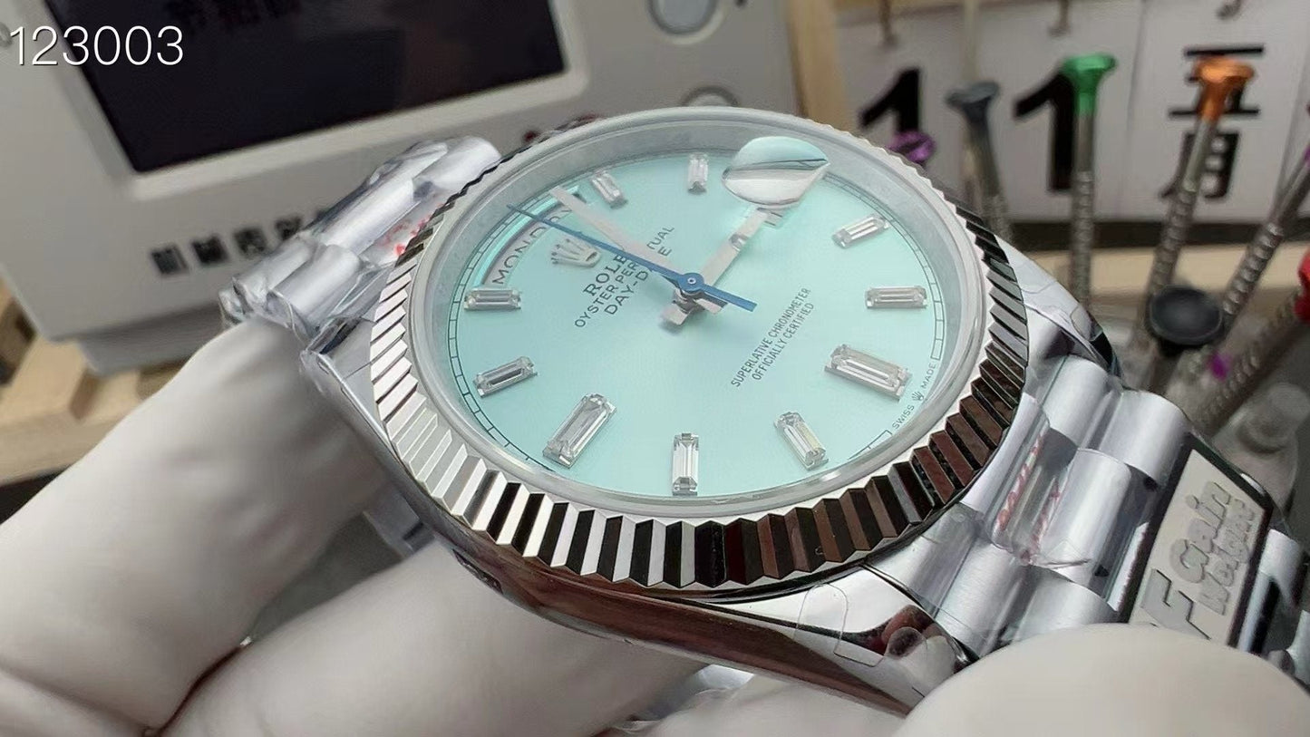 Rolex Ice Blue Date Wrist Watch WTJN25193