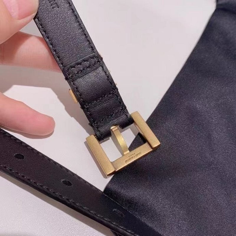 Saint Laurent Black Leather Belt WLB01260