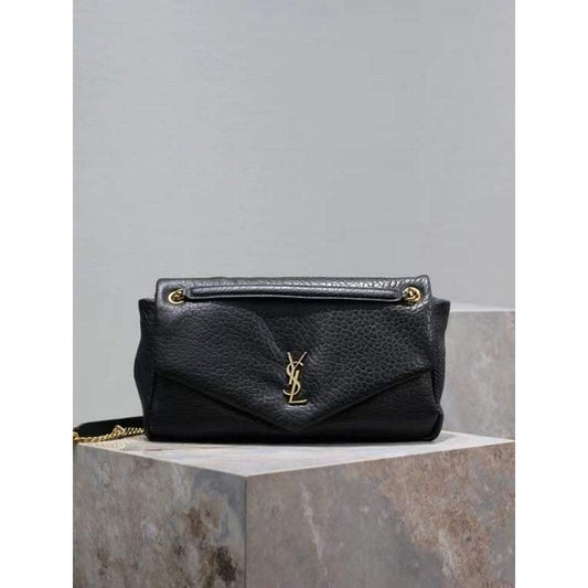 Saint Laurent Calypso Shoulder Bag in Lambskin Leather BGDC0040