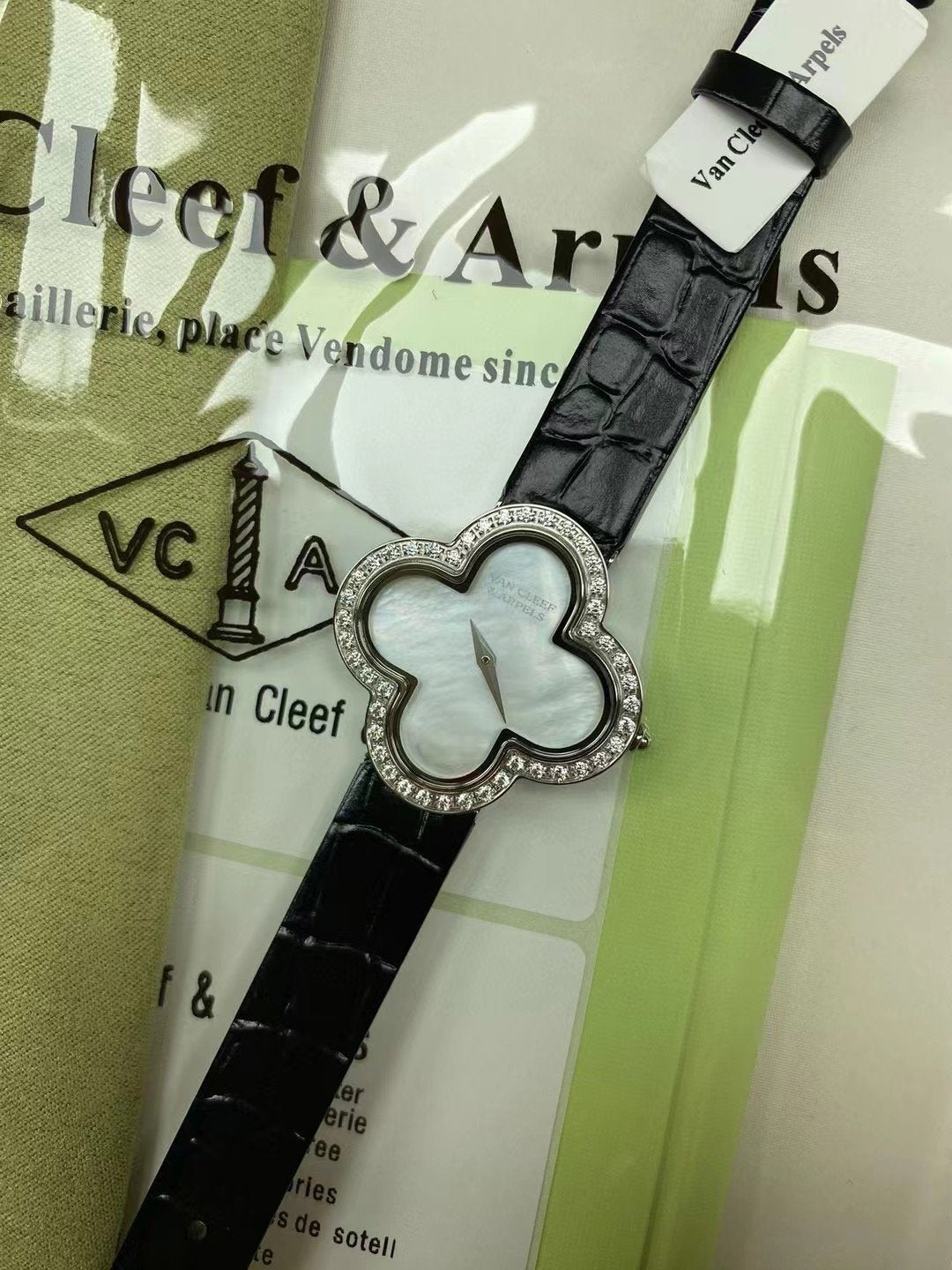Van Cleef and Arpels Alhambra Four Leaf Wrist Watch WTJN25263