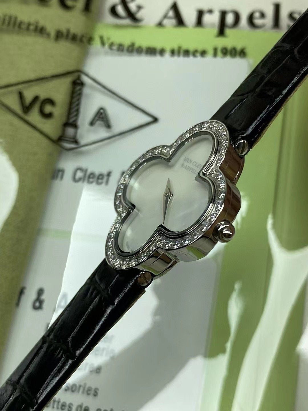 Van Cleef and Arpels Alhambra Four Leaf Wrist Watch WTJN25263