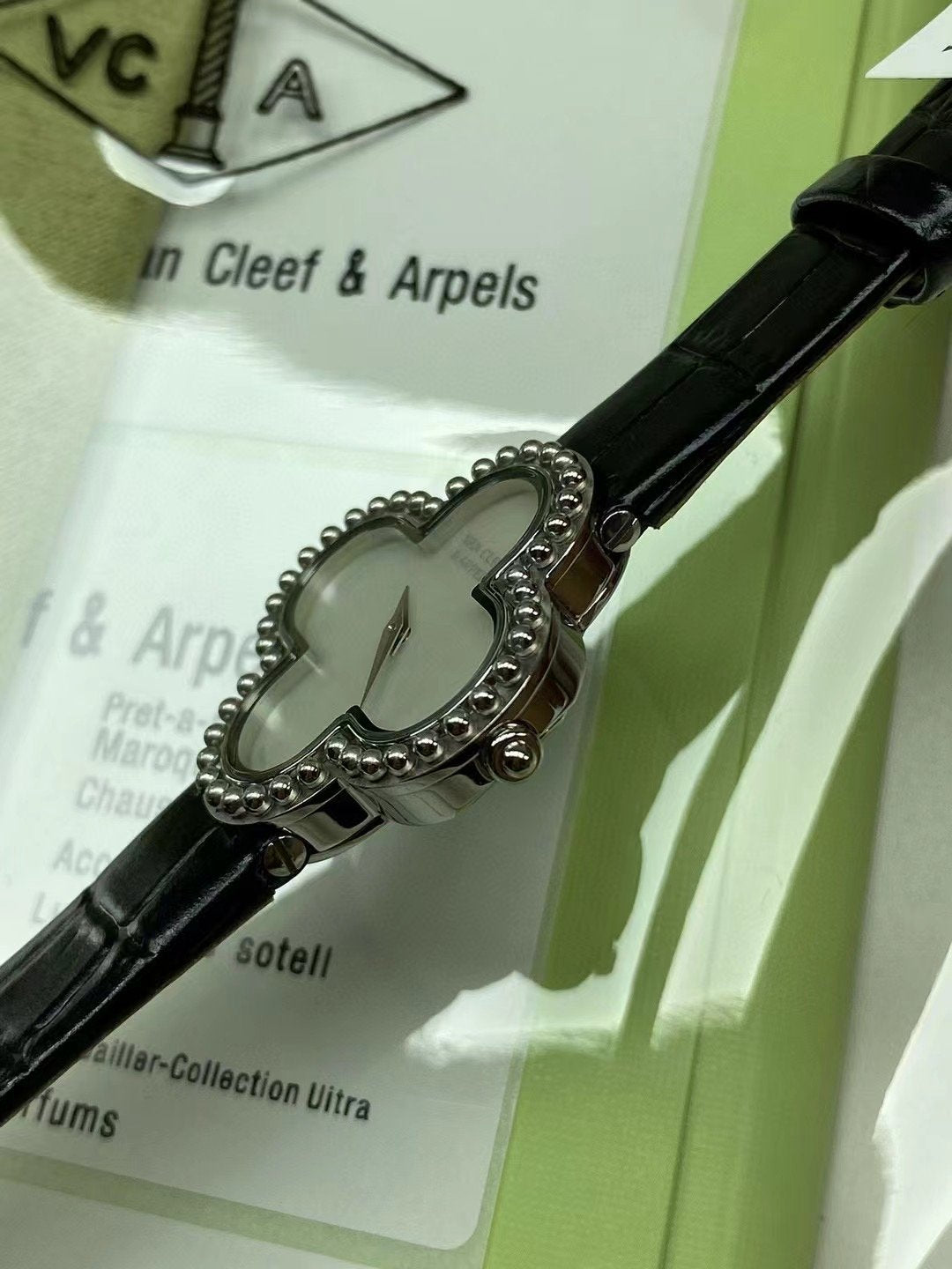 Van Cleef and Arpels Alhambra Four Leaf Wrist Watch WTJN25264