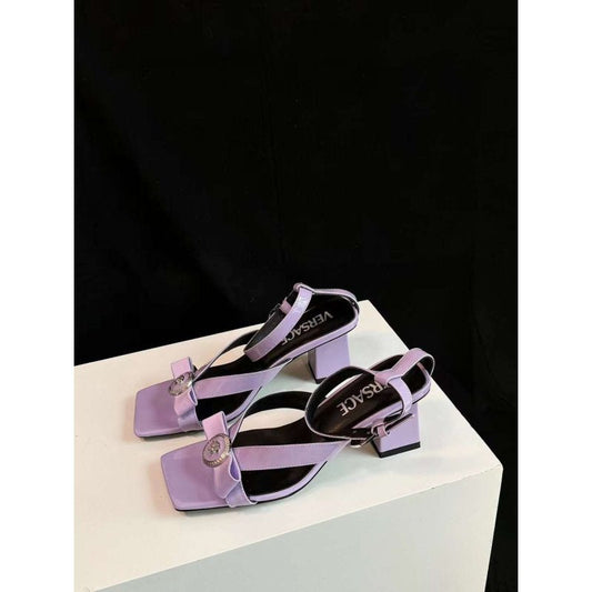 Versace Square Head Heel Sandals SH010657