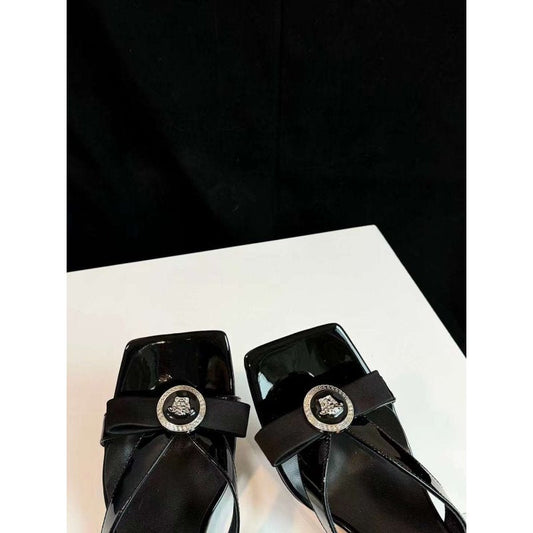 Versace Square Head Heel Sandals SH010658