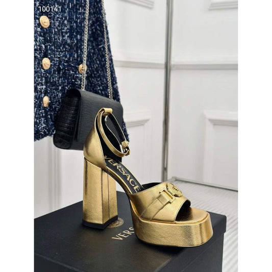 Versace Square Head High Heel Sandals SH010659