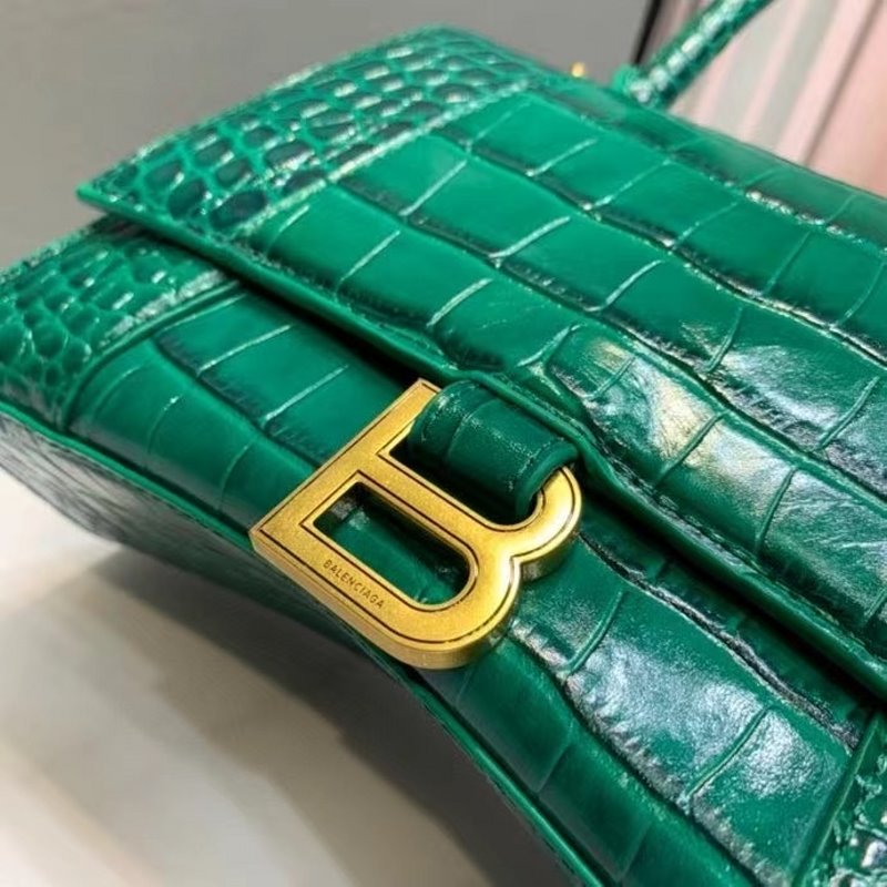 Balenciaga Green Hourglass Tote Bag BLCG0200
