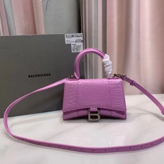 Balenciaga Purple Hourglass Tote Bag BLCG0195