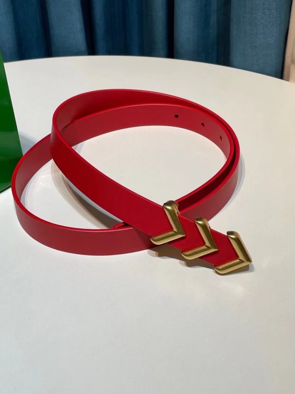 Bottega Veneta Red Hand Woven Belt WLB01210