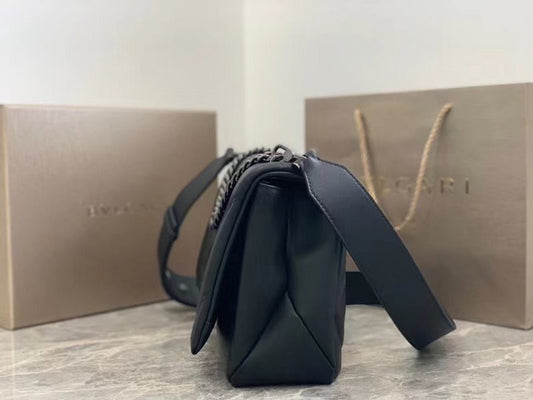 Bvlgari Black Serpenti Cabocho Shoulder Bag BVGR00337