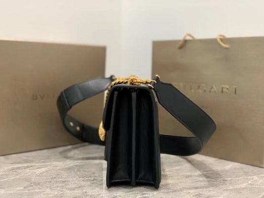 Bvlgari Black Serpenti Forever Shoulder Bag BVGR00335