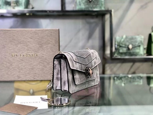 Bvlgari Brown Serpenti Forever Shoulder Bag BVGR00330