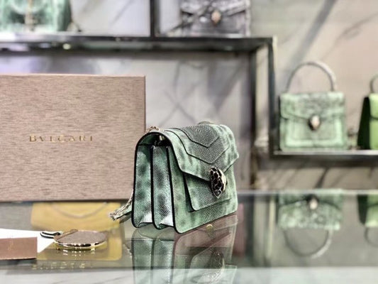 Bvlgari Green Serpenti Forever Shoulder Bag BVGR00329