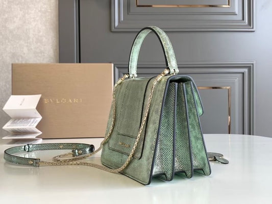 Bvlgari Green Serpenti Forever Shoulder Bag BVGR00343