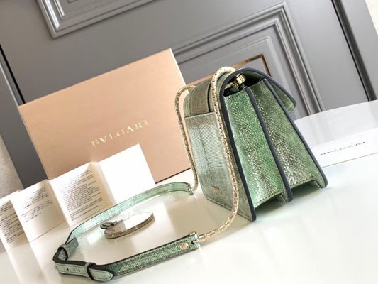 Bvlgari Green Serpenti Forever Shoulder Bag BVGR00344