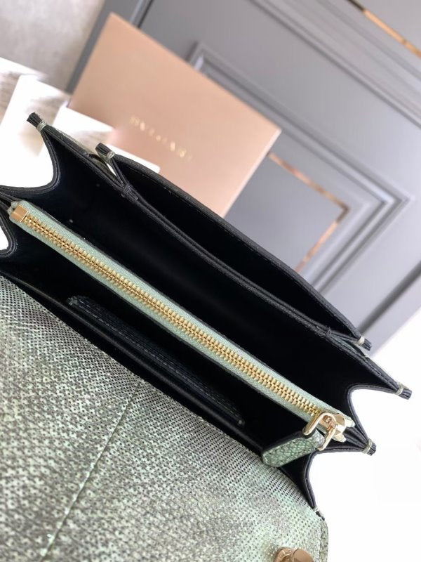 Bvlgari Green Serpenti Forever Shoulder Bag BVGR00344