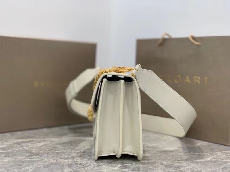 Bvlgari White Serpenti Forever Shoulder Bag BVGR00332