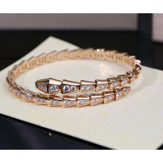 Bvlgari Snake Full Diamond Bracelet JWL00202