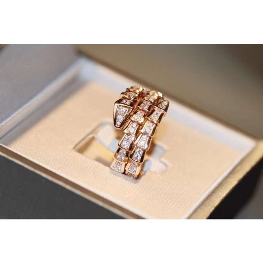 Bvlgari Snake Full Diamond Ring JWL00204