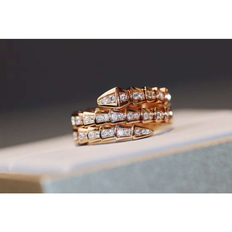 Bvlgari Snake Full Diamond Ring JWL00204