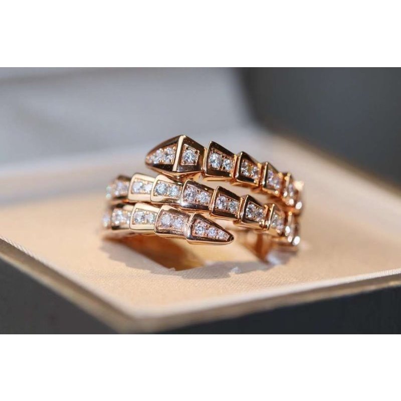 Bvlgari Snake Full Diamond Ring JWL00204