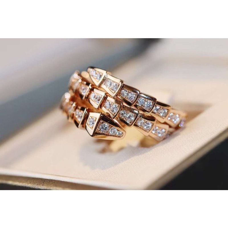 Bvlgari Snake Full Diamond Ring JWL00204