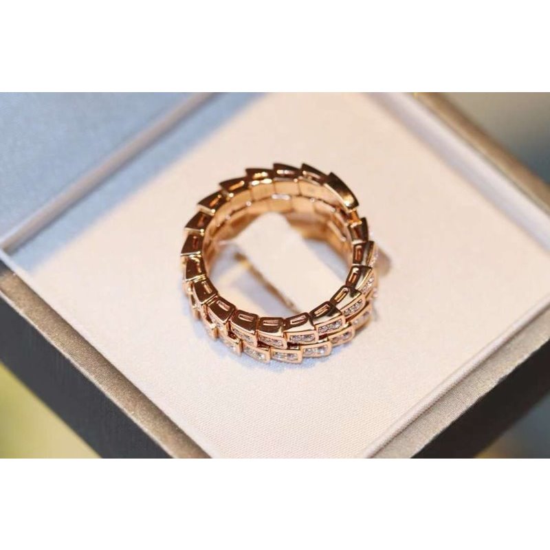 Bvlgari Snake Full Diamond Ring JWL00204