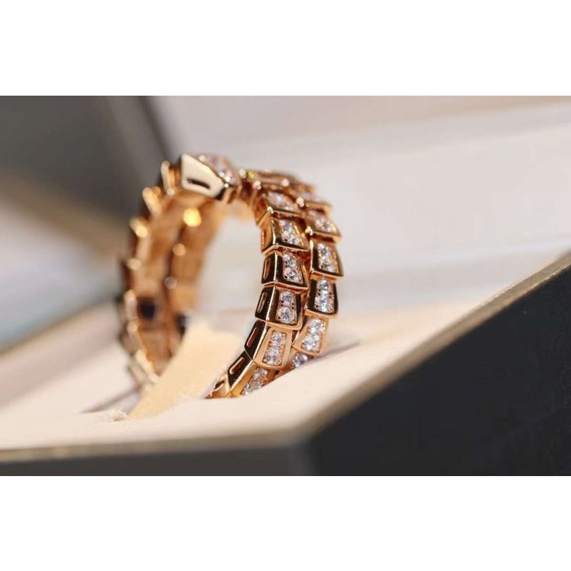 Bvlgari Snake Full Diamond Ring JWL00204