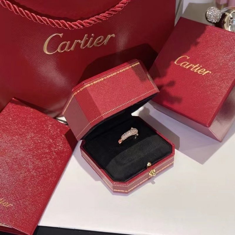 Cartier Leopad Head Ring JWL00836