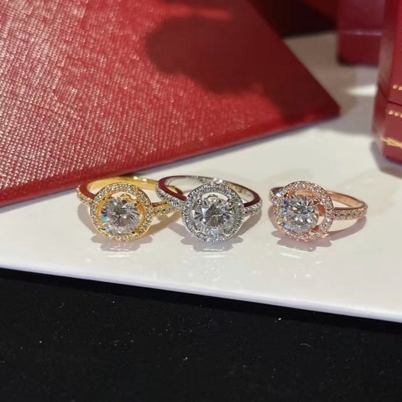 Cartier Round Diamond Ring JWL00816