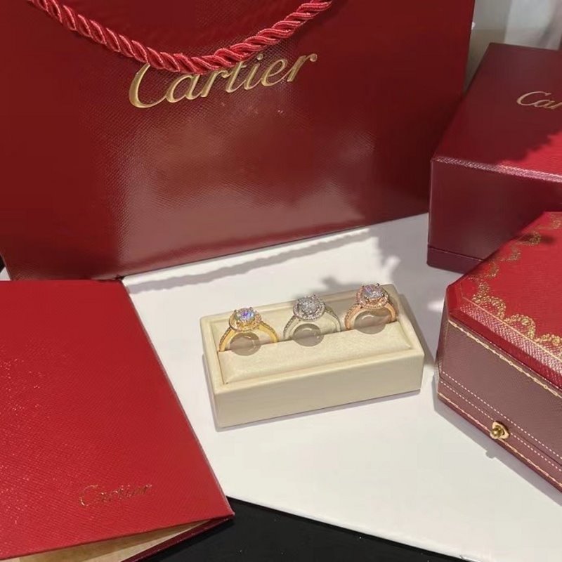 Cartier Round Diamond Ring JWL00816
