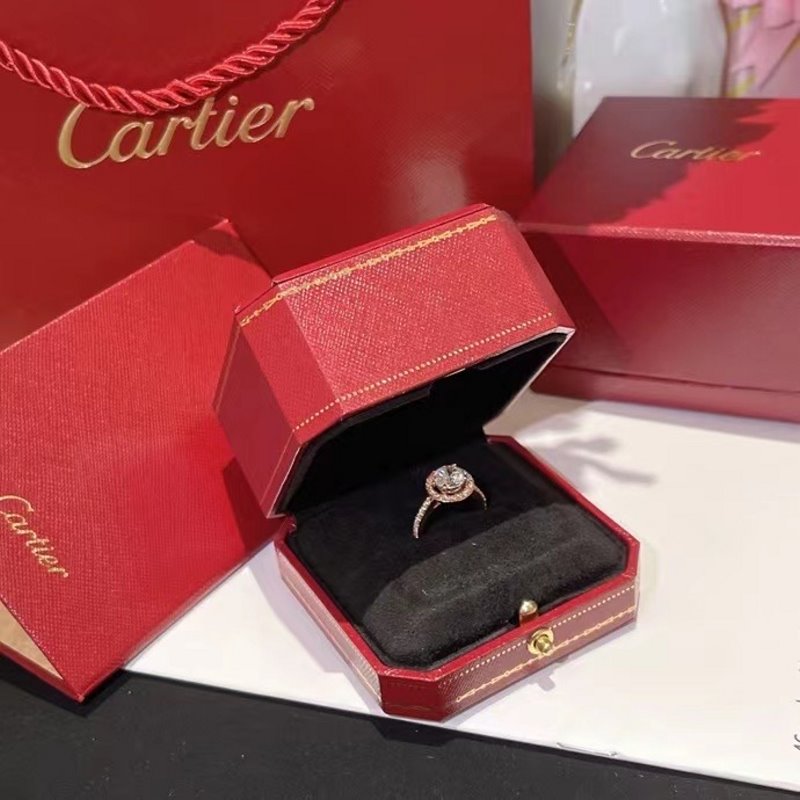 Cartier Round Diamond Ring JWL00816
