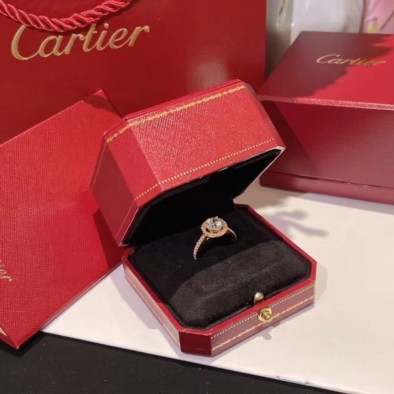 Cartier Round Diamond Ring JWL00816