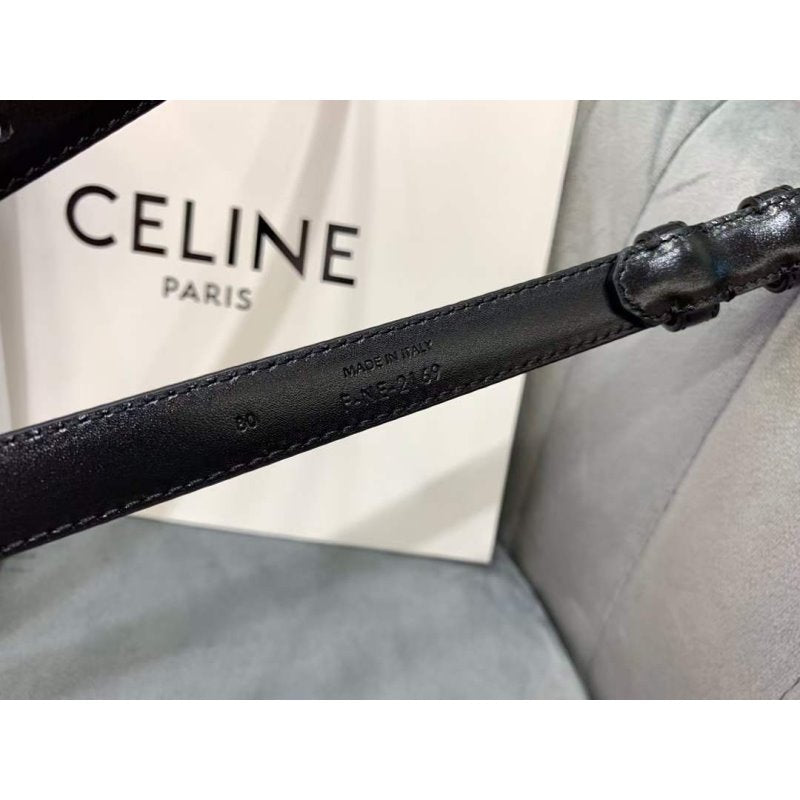 Celine Round Buckle Leather Belt WB001145