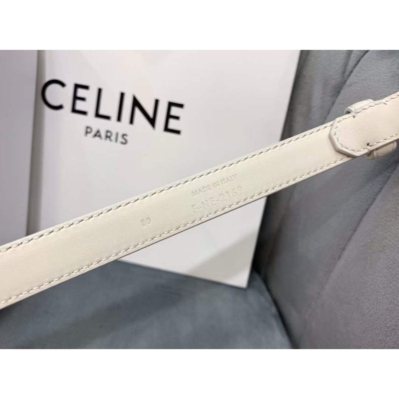 Celine Round Buckle Leather Belt WB001147