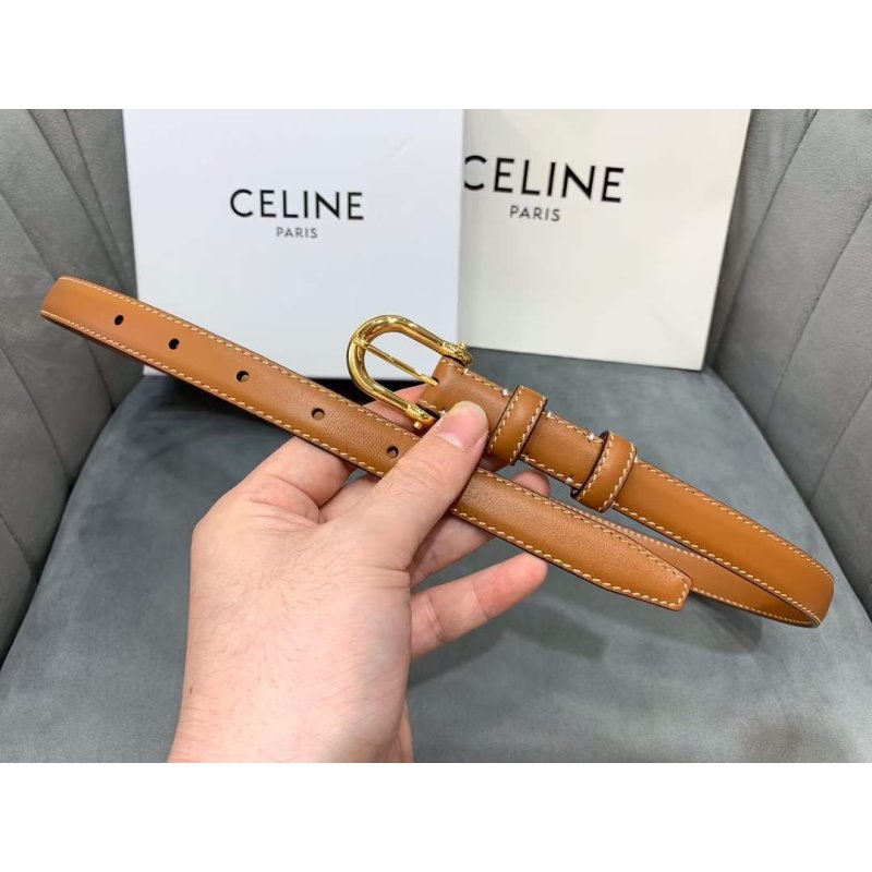 Celine Round Buckle Leather Belt WB001148