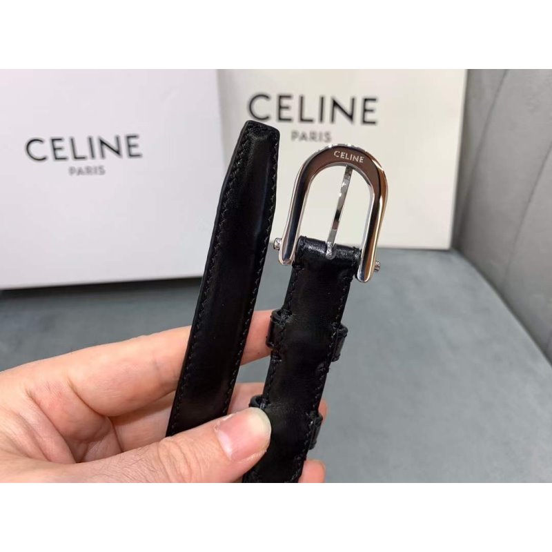Celine Round Buckle Leather Belt WB001149