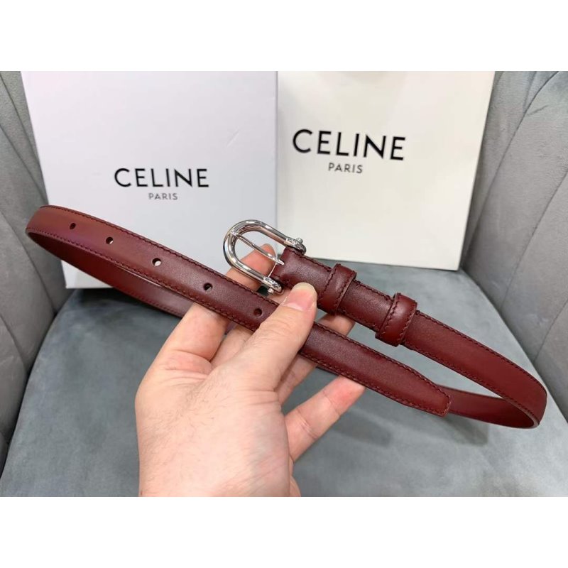 Celine Round Buckle Leather Belt WB001150