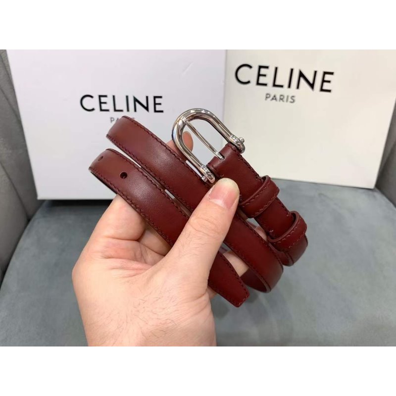 Celine Round Buckle Leather Belt WB001150