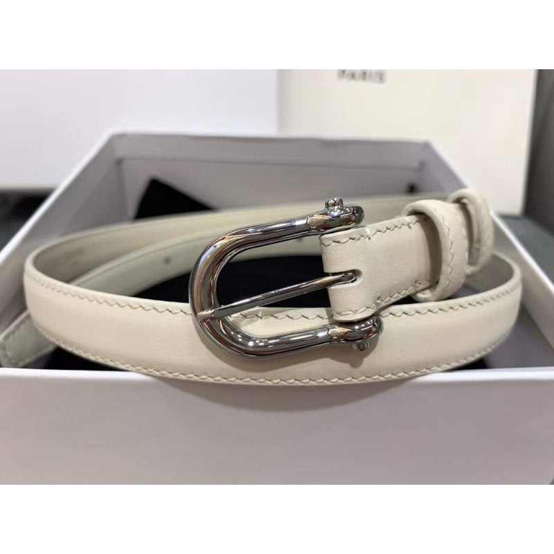 Celine Round Buckle Leather Belt WB001151