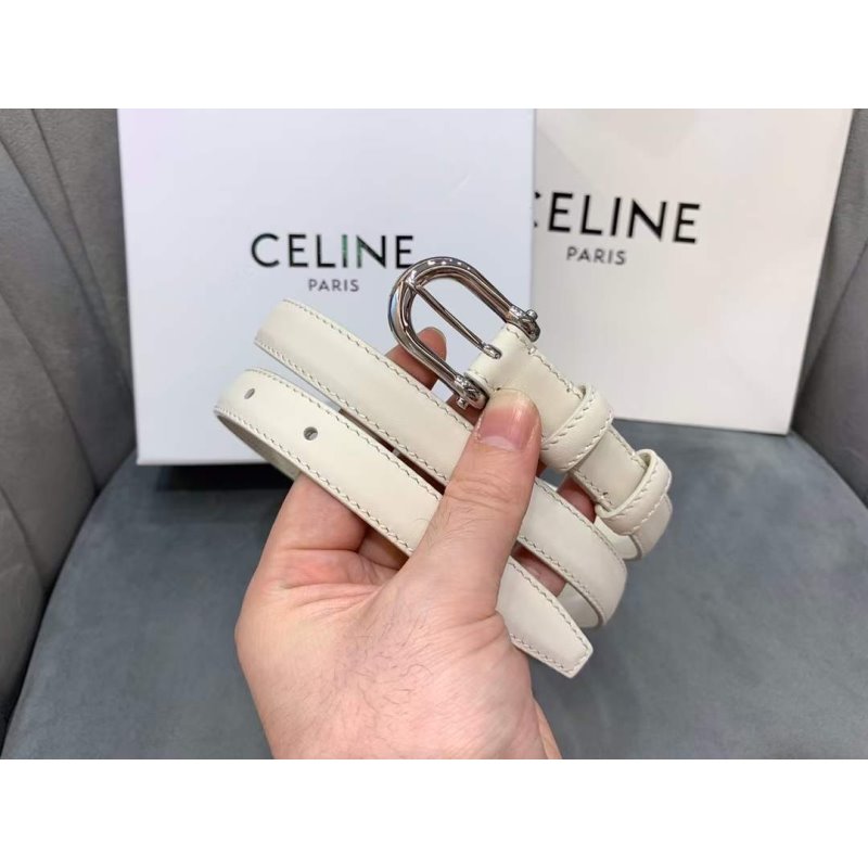 Celine Round Buckle Leather Belt WB001151