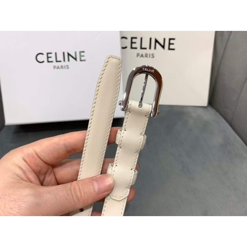 Celine Round Buckle Leather Belt WB001151