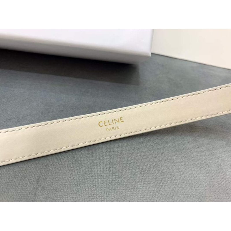 Celine Round Buckle Leather Belt WB001151