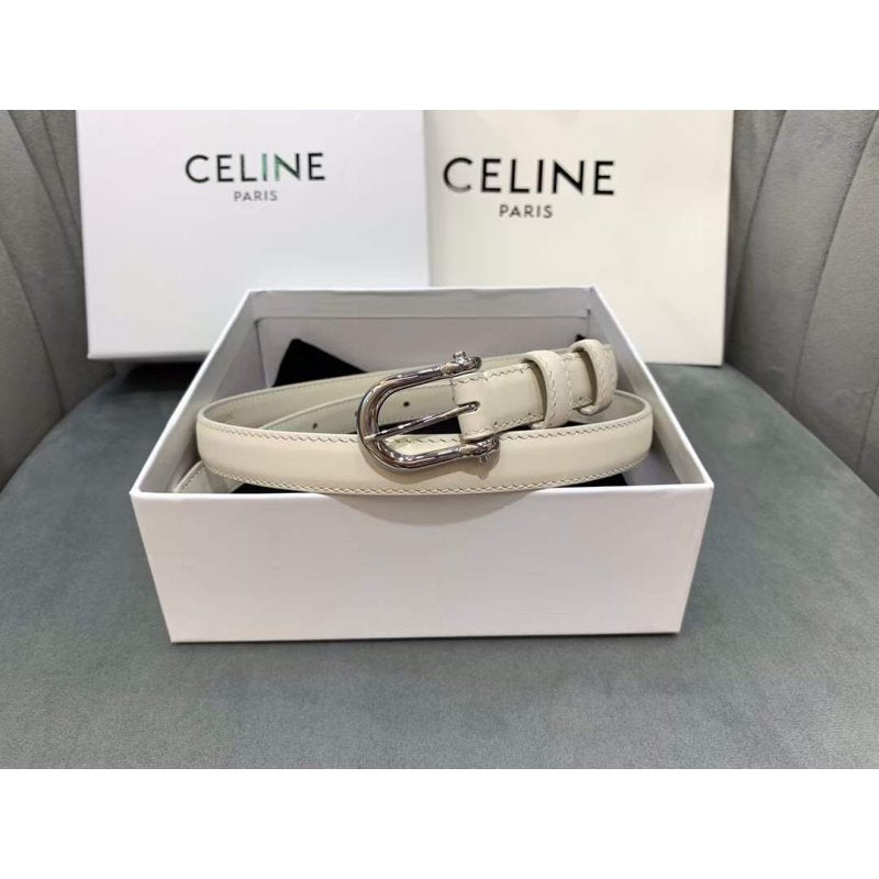 Celine Round Buckle Leather Belt WB001151