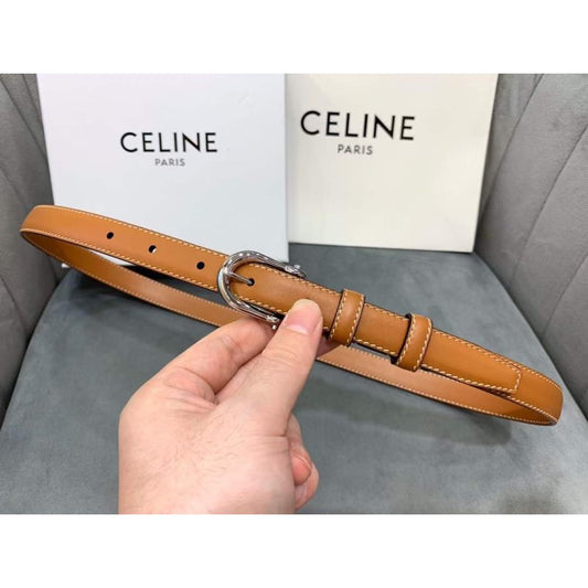Celine Round Buckle Leather Belt WB001152