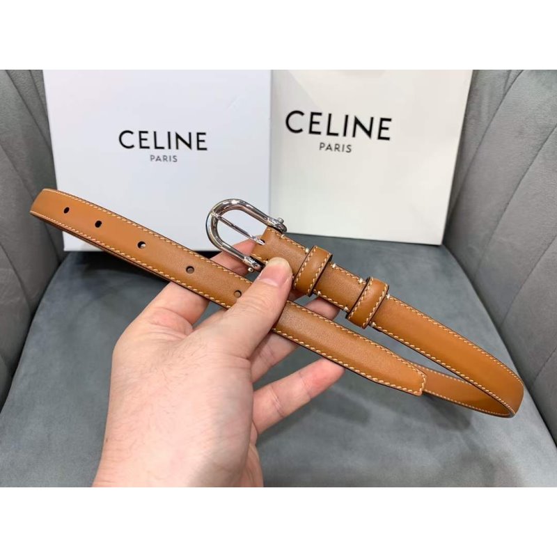 Celine Round Buckle Leather Belt WB001152