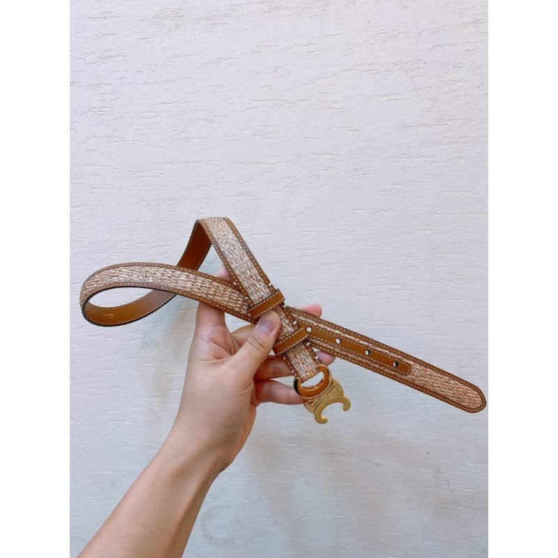 Celine Triomphe Cow Leather Belt WB001130