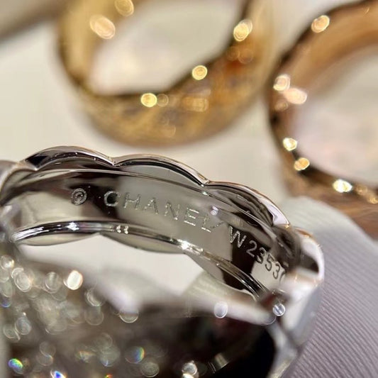 Chanel Diamond Plaid Ring JWL00810