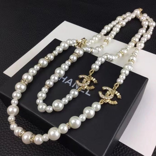 Chanel Double C Pearl Chain JWL00749