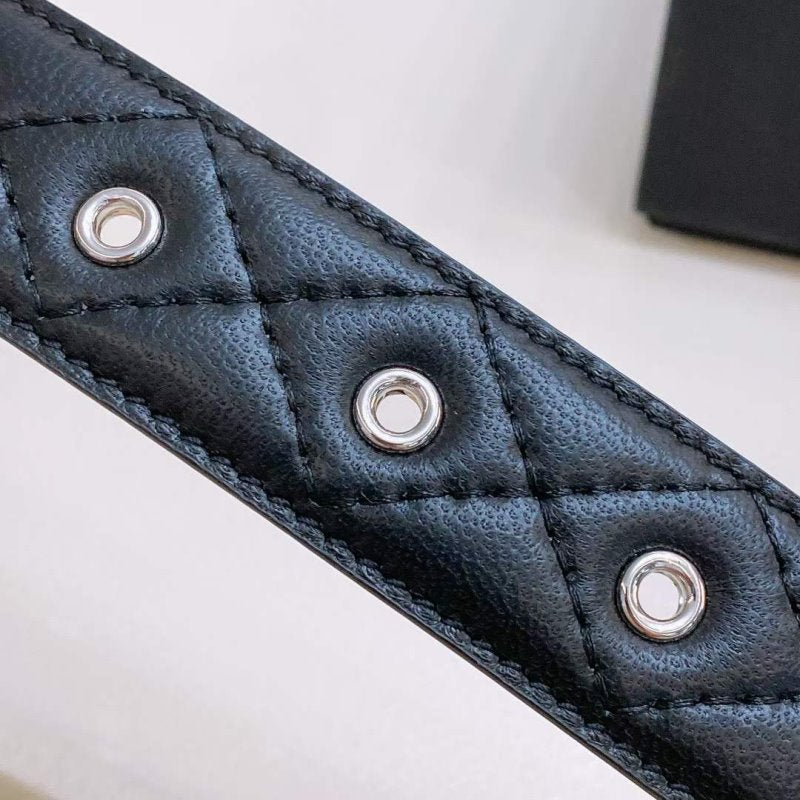 Chanel Rhinstone CC Cowhide Belt WB001176
